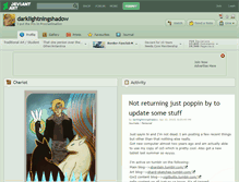Tablet Screenshot of darklightningshadow.deviantart.com