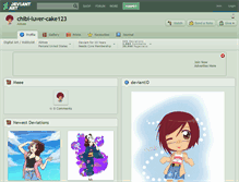 Tablet Screenshot of chibi-luver-cake123.deviantart.com