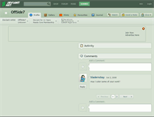 Tablet Screenshot of offside7.deviantart.com