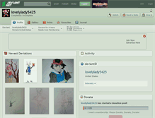 Tablet Screenshot of lovelylady5425.deviantart.com