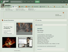 Tablet Screenshot of paradus.deviantart.com