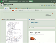 Tablet Screenshot of neku-x-joshua.deviantart.com