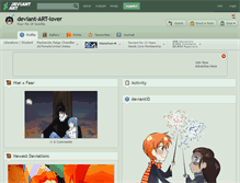 Tablet Screenshot of deviant-art-lover.deviantart.com