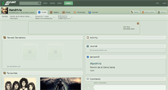 Desktop Screenshot of mandrivia.deviantart.com