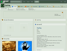 Tablet Screenshot of hayling.deviantart.com