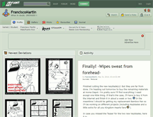 Tablet Screenshot of franciscomartin.deviantart.com