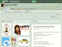 Tablet Screenshot of happy-music-pirate.deviantart.com