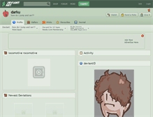 Tablet Screenshot of darku.deviantart.com