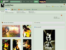 Tablet Screenshot of lorddetracy.deviantart.com