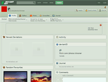 Tablet Screenshot of gk.deviantart.com