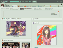 Tablet Screenshot of ellenic.deviantart.com