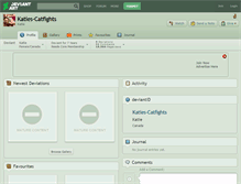 Tablet Screenshot of katies-catfights.deviantart.com