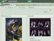 Tablet Screenshot of joshburns.deviantart.com