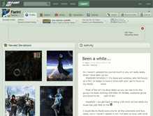 Tablet Screenshot of faeini.deviantart.com