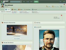 Tablet Screenshot of devjohnson.deviantart.com
