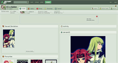 Desktop Screenshot of cc-x-kallen.deviantart.com