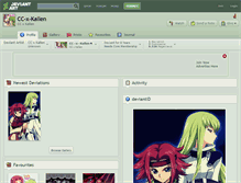 Tablet Screenshot of cc-x-kallen.deviantart.com