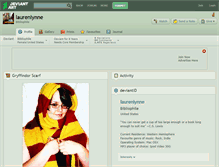Tablet Screenshot of laurenlynne.deviantart.com