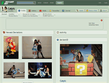Tablet Screenshot of catpic.deviantart.com