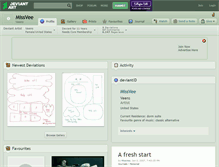 Tablet Screenshot of missvee.deviantart.com