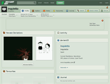 Tablet Screenshot of inquietto.deviantart.com