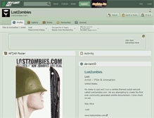 Tablet Screenshot of lostzombies.deviantart.com