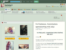 Tablet Screenshot of martanael.deviantart.com