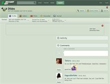 Tablet Screenshot of dildos.deviantart.com