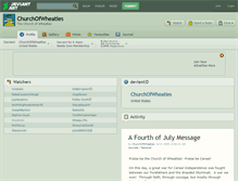 Tablet Screenshot of churchofwheaties.deviantart.com
