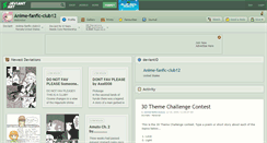 Desktop Screenshot of anime-fanfic-club12.deviantart.com