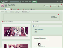 Tablet Screenshot of fate-stay-night.deviantart.com