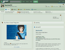 Tablet Screenshot of naminexvi.deviantart.com