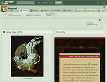Tablet Screenshot of khestrel.deviantart.com