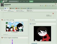 Tablet Screenshot of chelseachil.deviantart.com