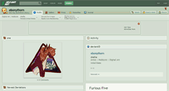 Desktop Screenshot of ebonythorn.deviantart.com