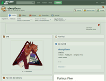 Tablet Screenshot of ebonythorn.deviantart.com