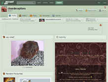 Tablet Screenshot of cleardeceptions.deviantart.com