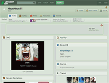 Tablet Screenshot of neonneon11.deviantart.com