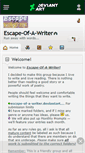 Mobile Screenshot of escape-of-a-writer.deviantart.com