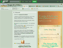 Tablet Screenshot of escape-of-a-writer.deviantart.com