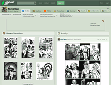 Tablet Screenshot of nickdean.deviantart.com