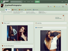 Tablet Screenshot of dropdeadphotographyx.deviantart.com