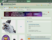Tablet Screenshot of anotherbrokentoaster.deviantart.com