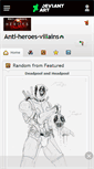 Mobile Screenshot of anti-heroes-villains.deviantart.com