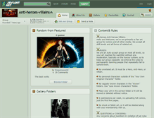 Tablet Screenshot of anti-heroes-villains.deviantart.com
