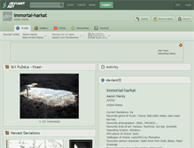Tablet Screenshot of immortal-harkat.deviantart.com