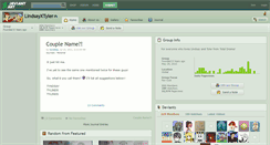 Desktop Screenshot of lindsayxtyler.deviantart.com