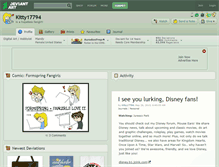 Tablet Screenshot of kitty17794.deviantart.com