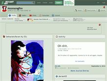 Tablet Screenshot of moonsongfire.deviantart.com