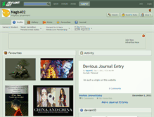 Tablet Screenshot of nagis402.deviantart.com